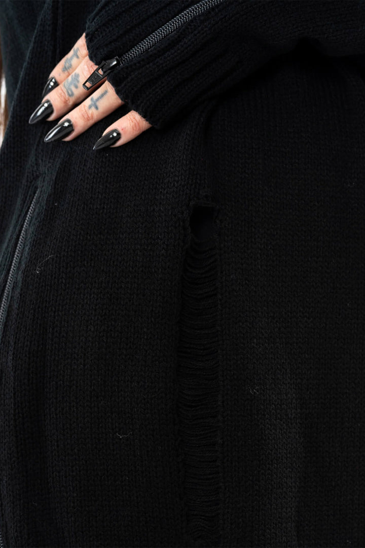 emo sweater with thumbholes