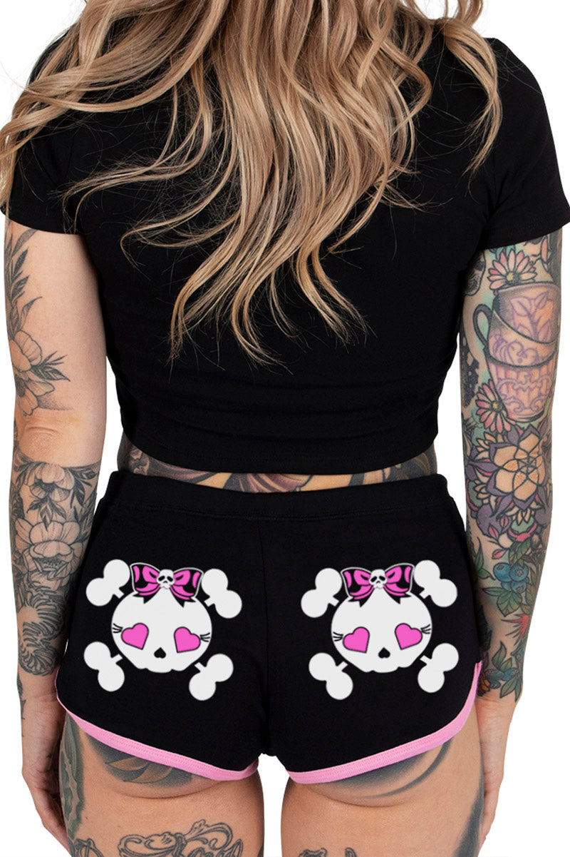 womens emo short bootie shorts