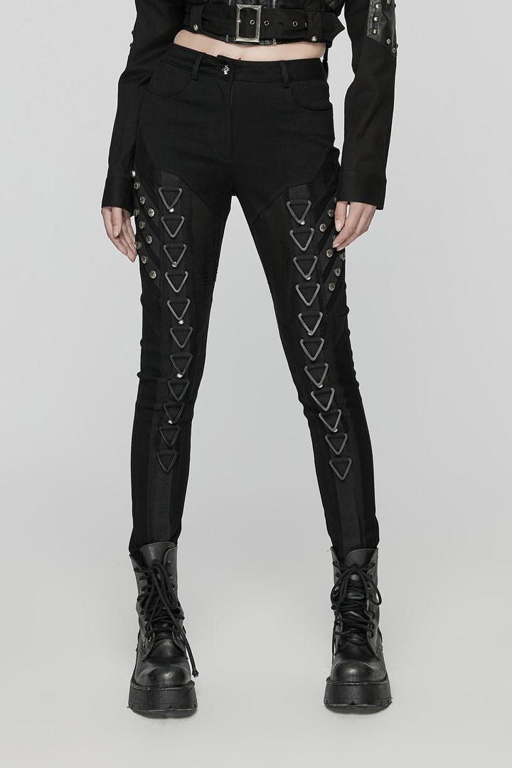 goth mid-rise skinny jeans