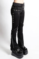 womens punk rock piercings pants