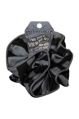 scare wear striped gray black bat halloween hair accessory scrunchie set