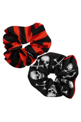 Skull and Crossbone Scrunchie Set from Kreepsville