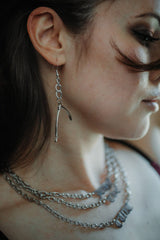 medieval goth earrings