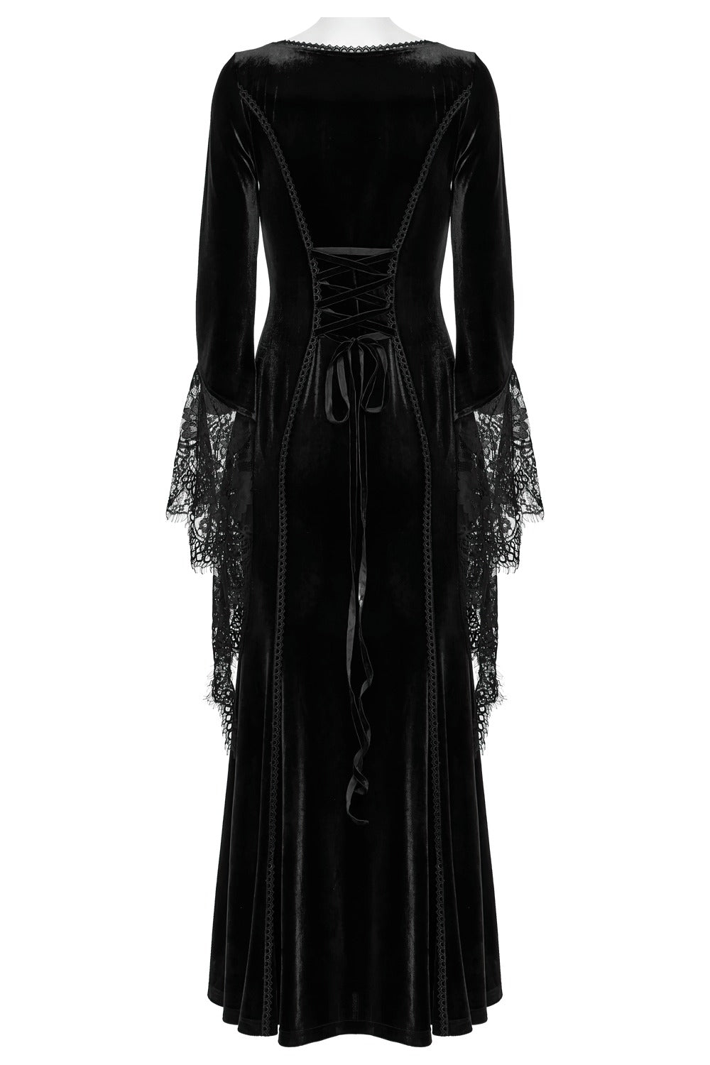 morticia inspired gothic gown