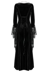 morticia inspired gothic gown