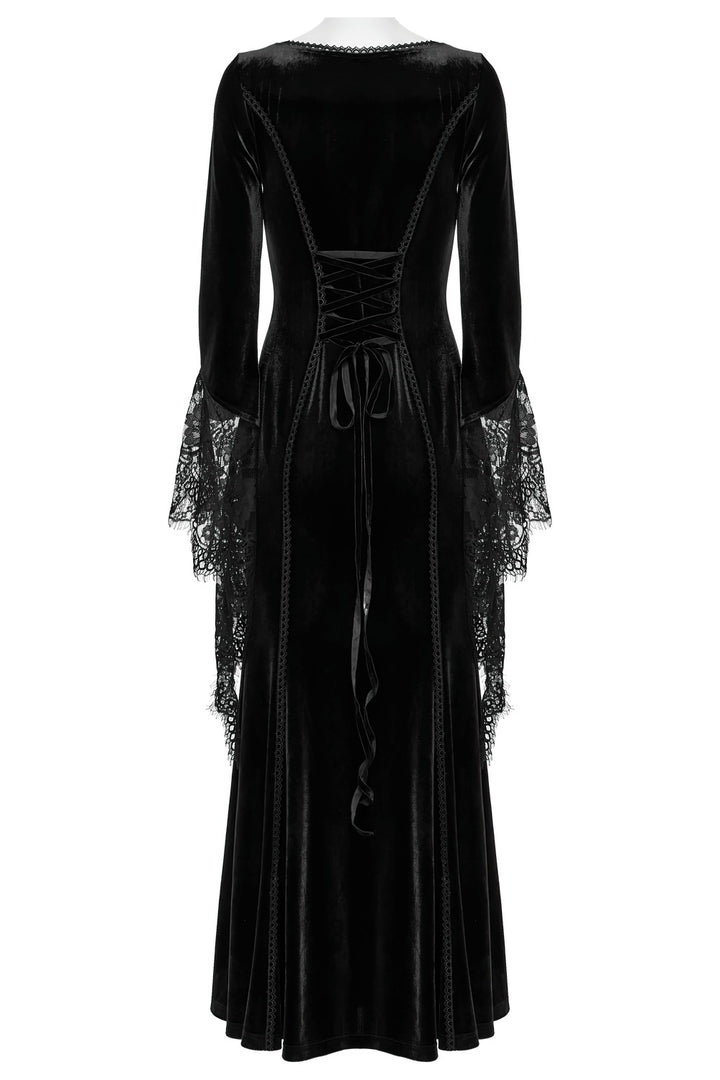 morticia inspired gothic gown