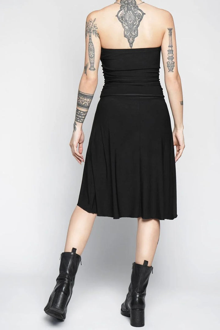 womens black strapless dress by NOCTEX