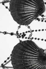 womens gothic beaded chain harness for mermaid inspired outfit 