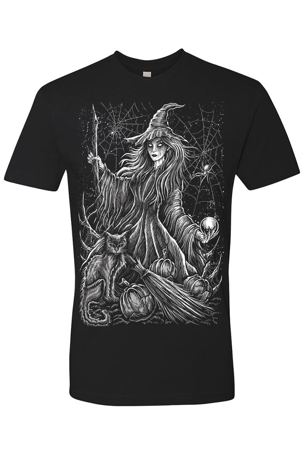 mens gothic witch shirt