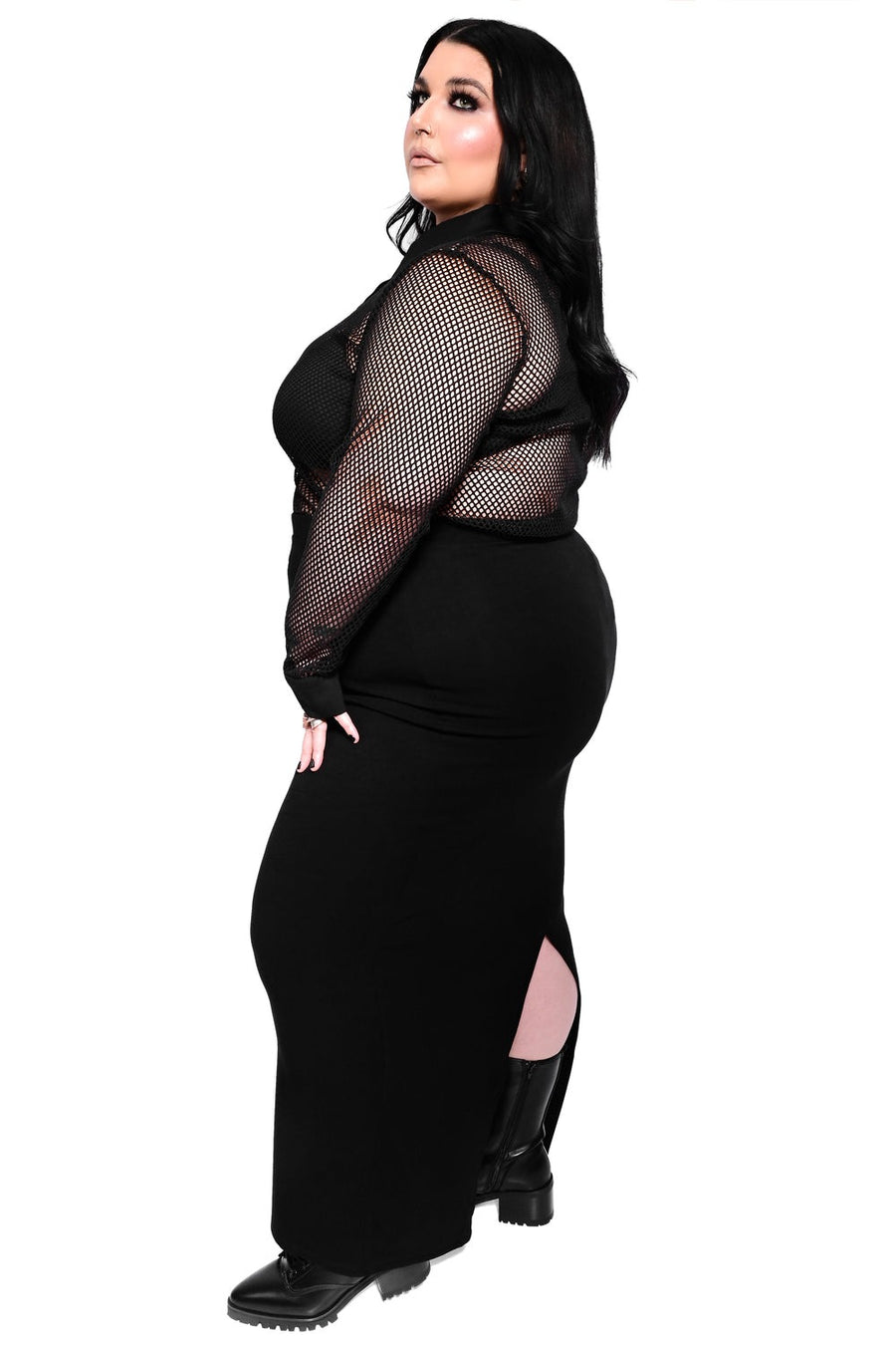 womens plus size gothic long skirt