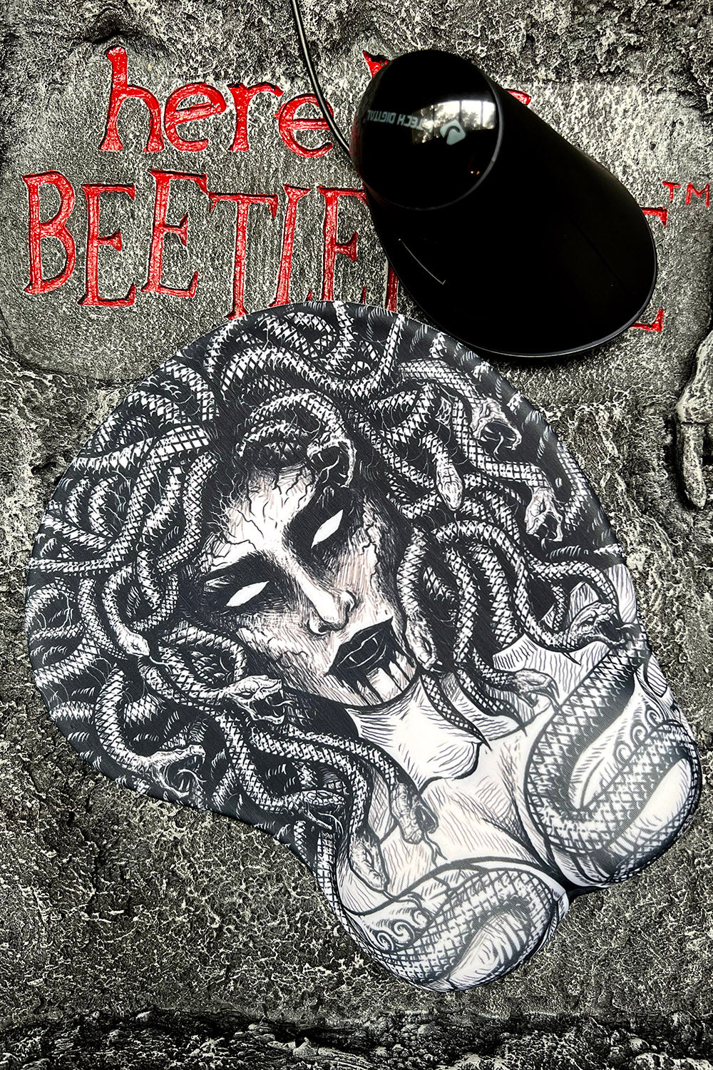 goth boob rest mouse pad