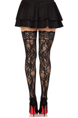 Victorian Goth Lace Thigh Highs