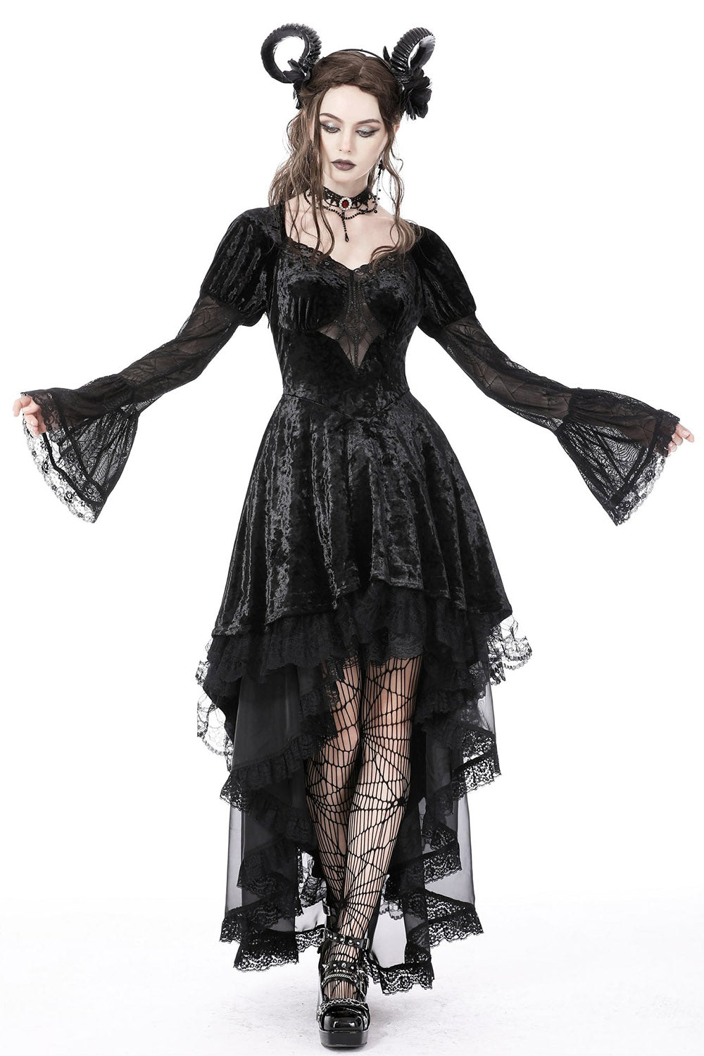 Vampiren Webs Velvet Dress – VampireFreaks