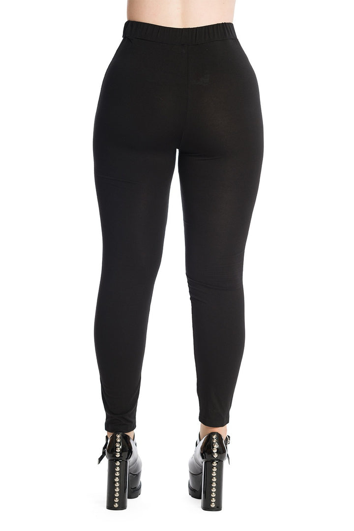 womens black gothic leggings