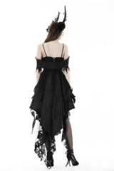 Mischief Maker Tattered Off Shoulder Dress