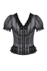 womens sheer gothic blouse
