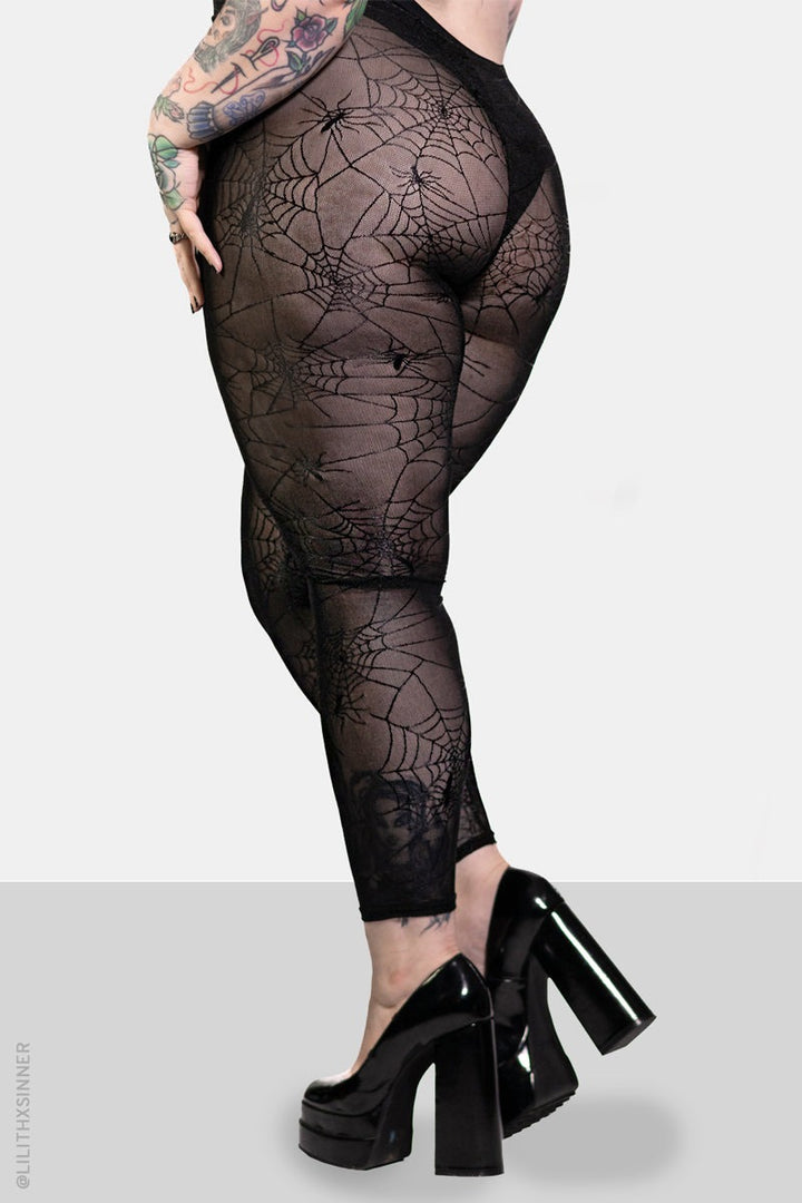 womens plus size sheer gothic tights