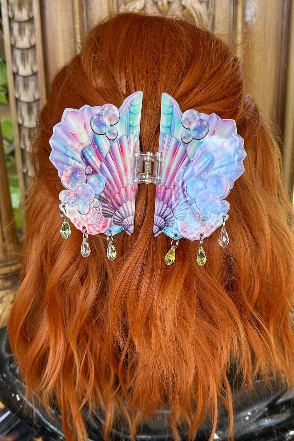 sea shell hair clip claw