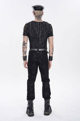 Devil Fashion mens punk short sleeve shirt