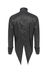 Steampunk mens shirt with tails