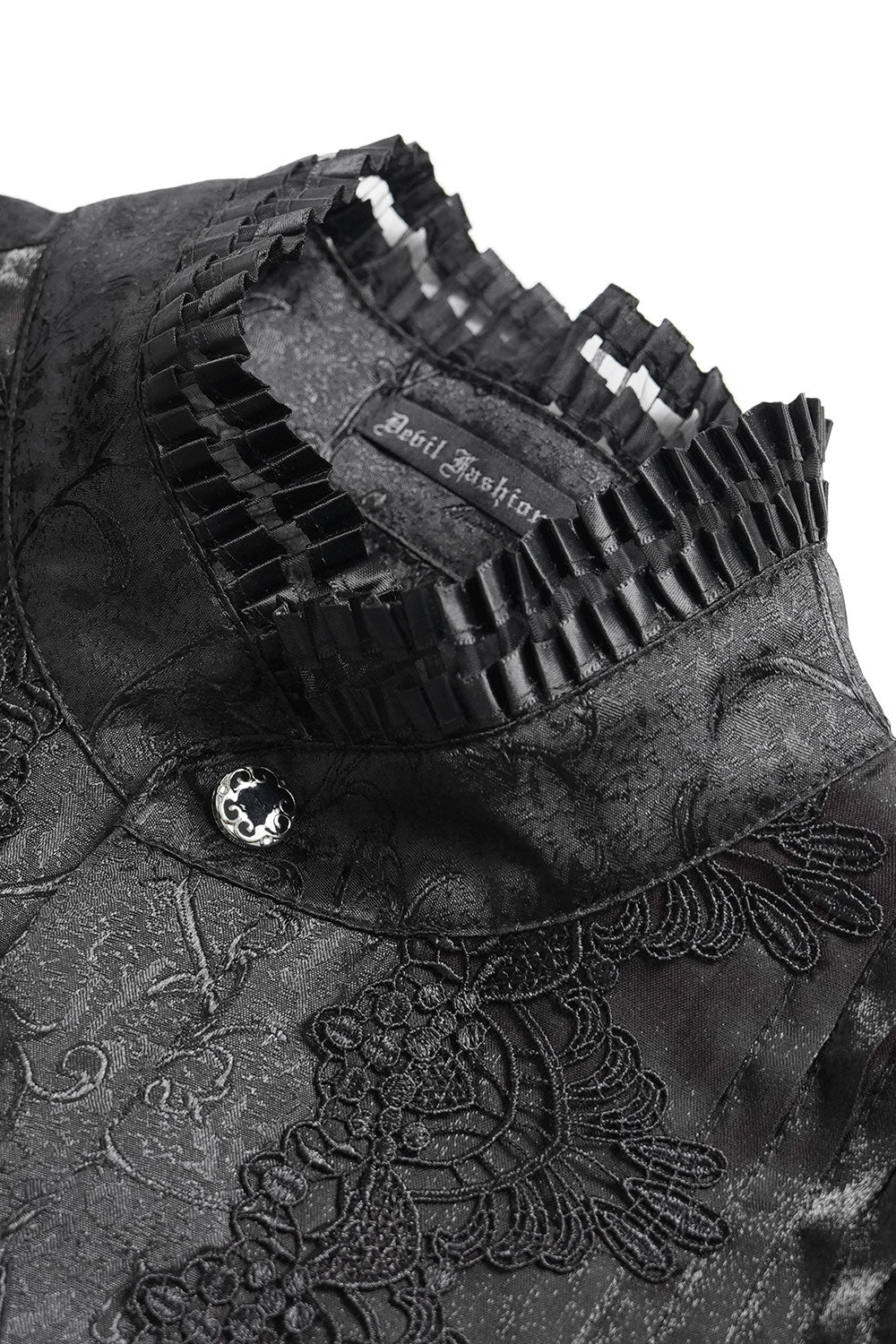 Victorian goth steampunk shirt with collar