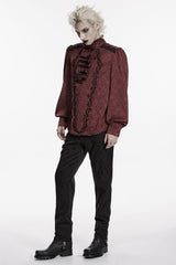 Punk Rave mens victorian goth with a smooth, luxurious drape with a relaxed, structured fit that exudes aristocratic gothic charm
