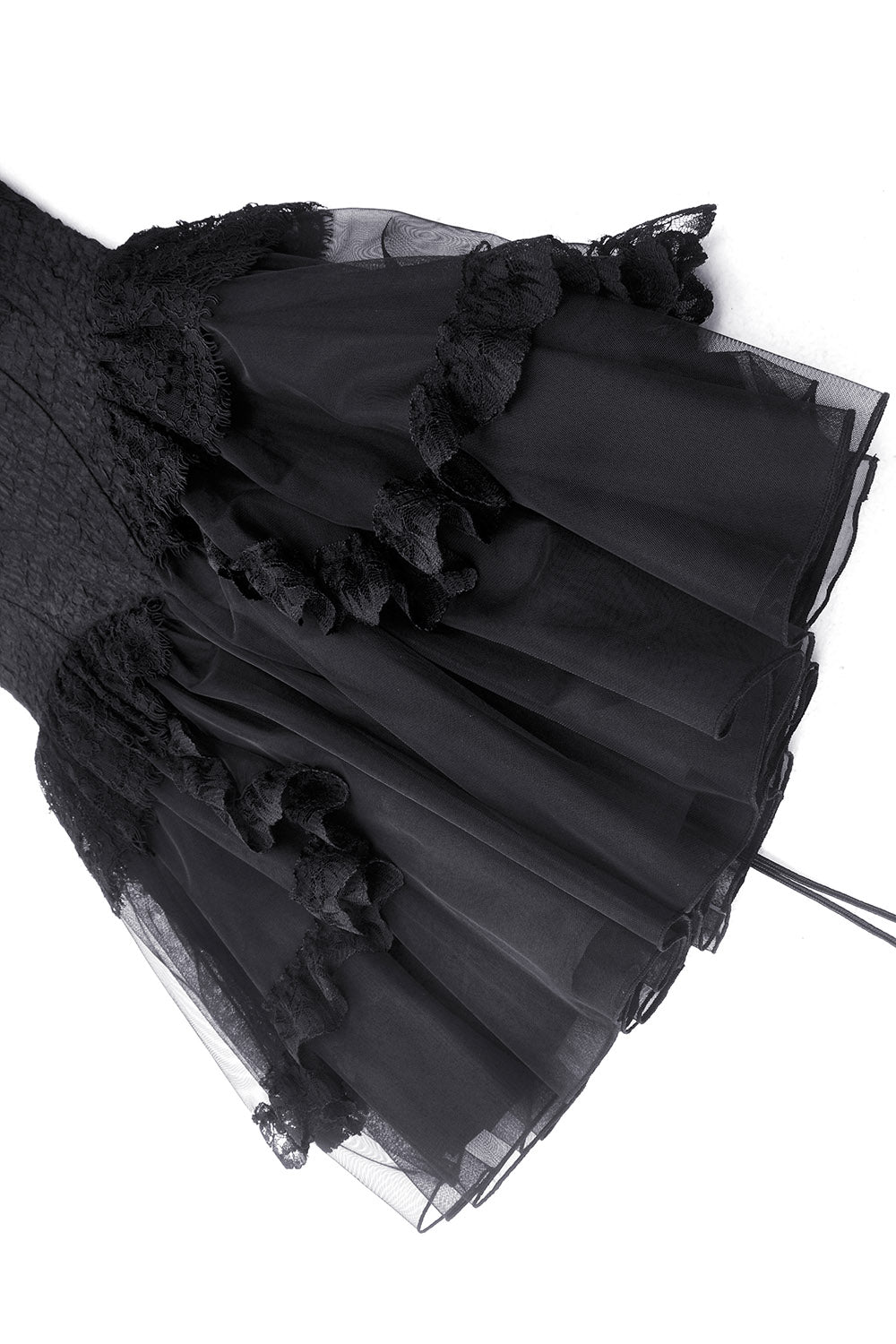 ruffled skirt layered lace gothic dress by dark in love