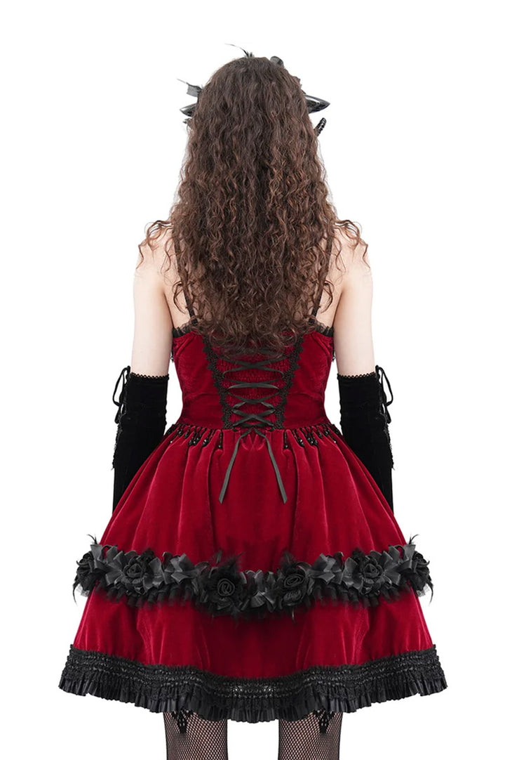 womens emo sweetheart neckline corset dress