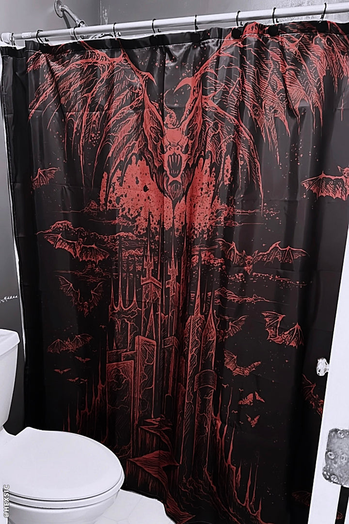 Vampire Castle Shower Curtain