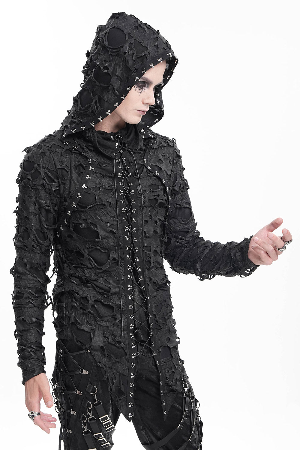 mens post-apocalyptic long sleeve top 