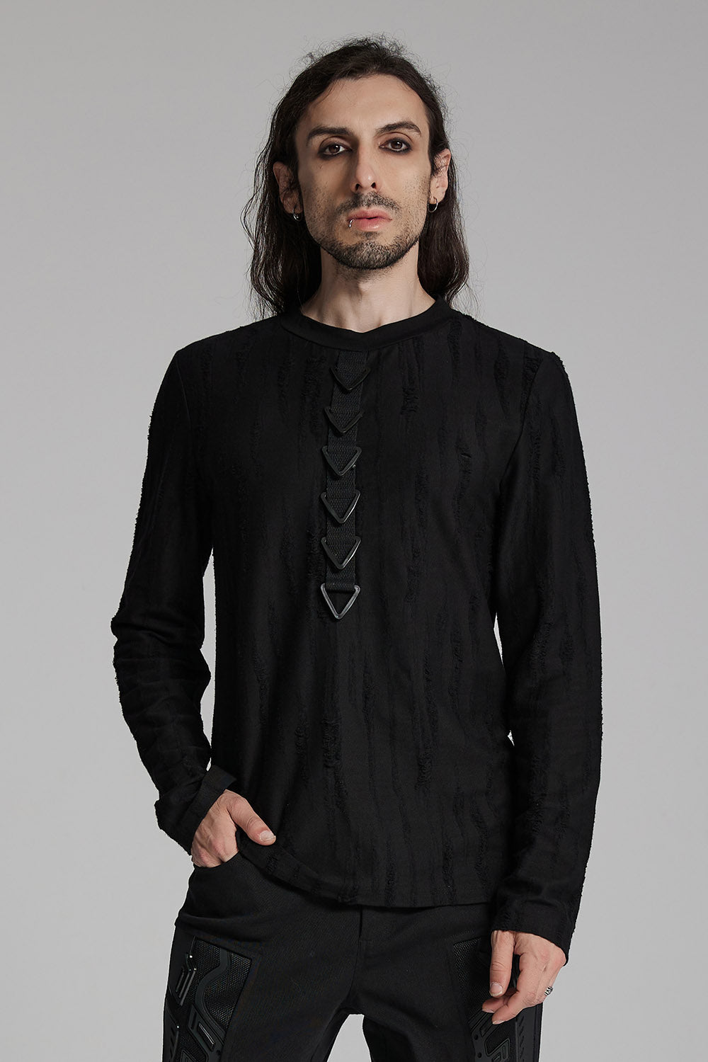 mens gothic long sleeve shirt