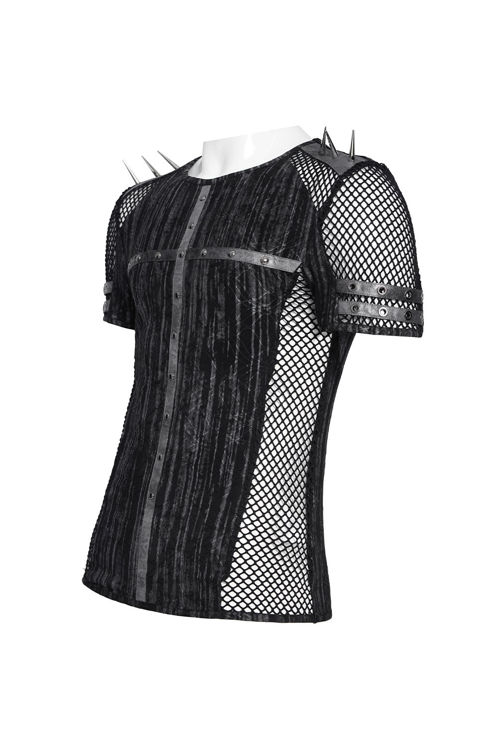 Mesh short sleeve shirt for men