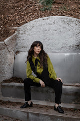 long sleeve collared witch top