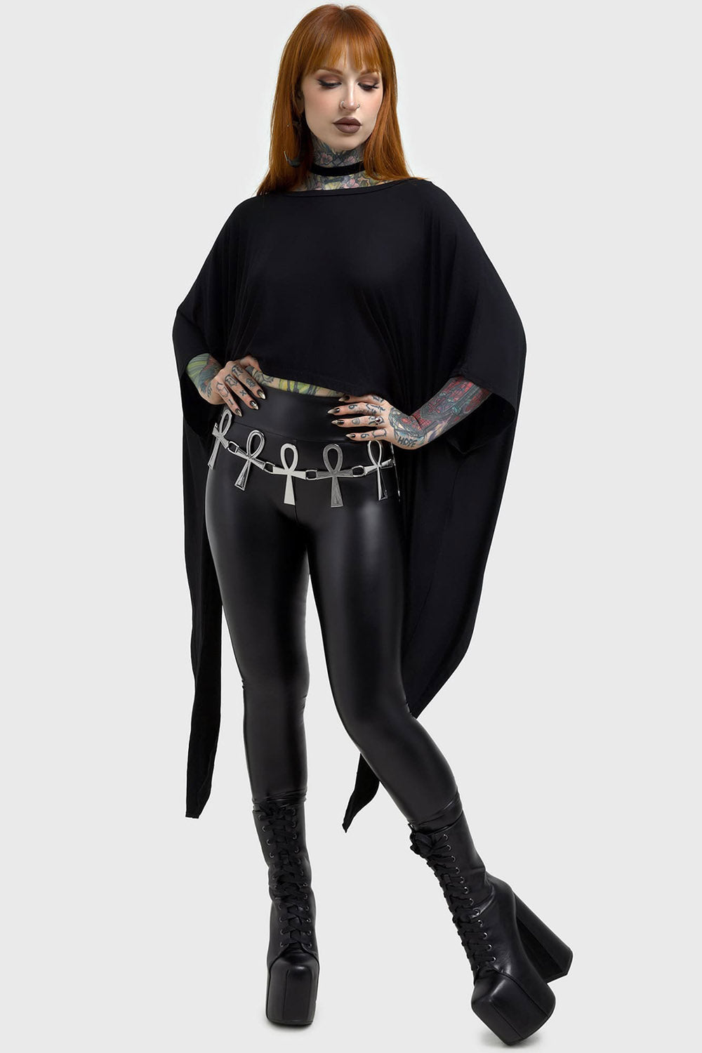 medieval goth chain belt