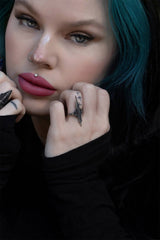 stainless steel lively ghosts ring