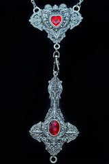 vampire gothic rosary necklace 
