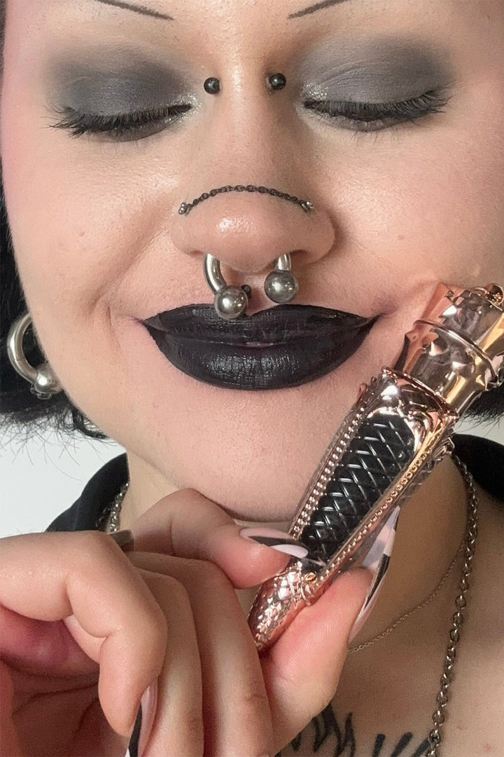 black gothic liquid lipstick