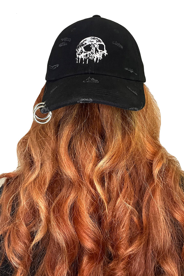 metal pierced grunge goth hat