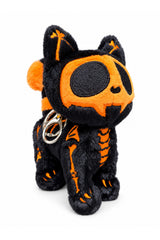 Pumpkin Bones Skelekitty Keychain [Halloween Edition]