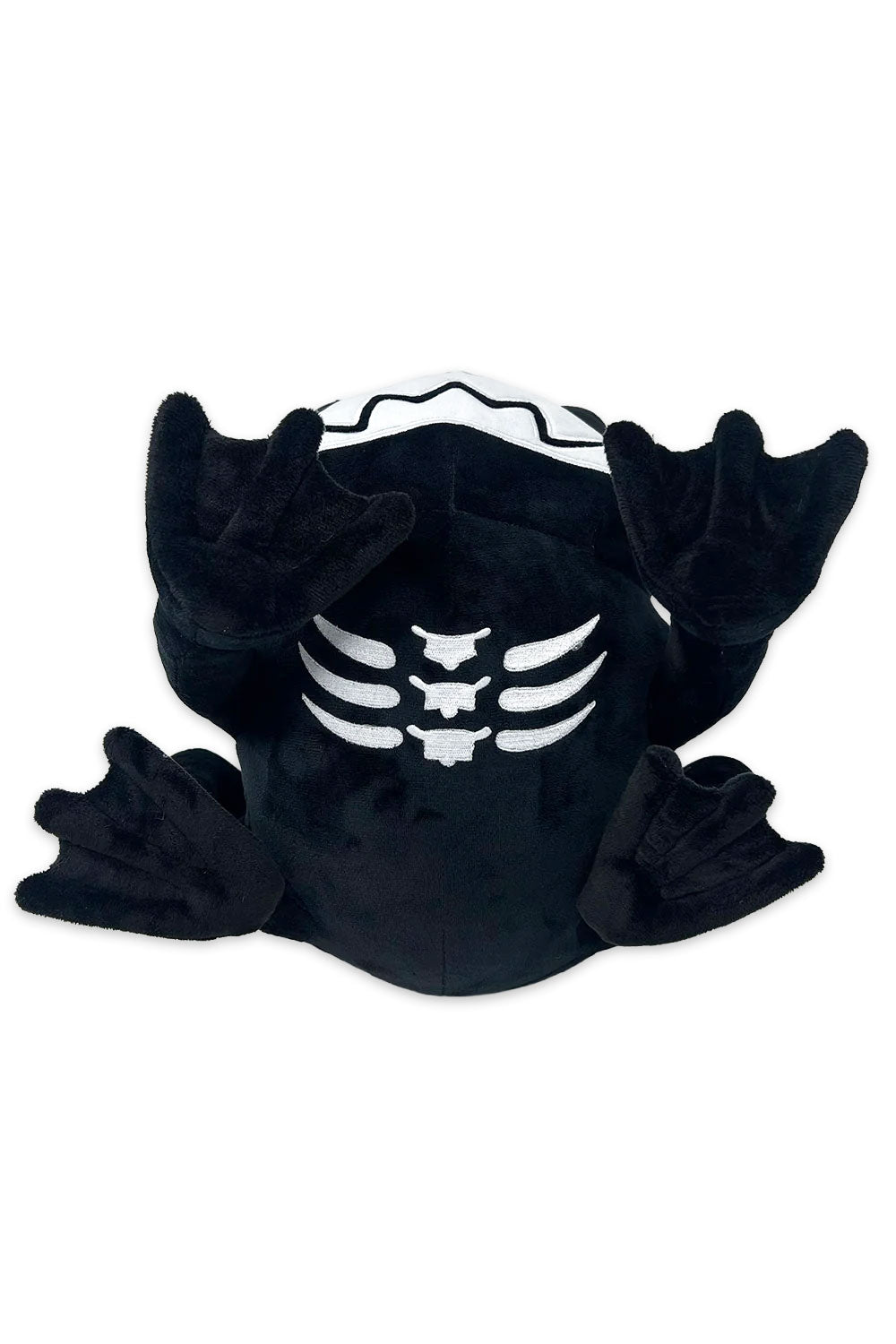 funny dark humor skeleton toad  frog plush toy