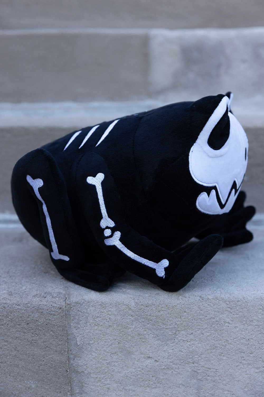 Goth home decor skeleton toad