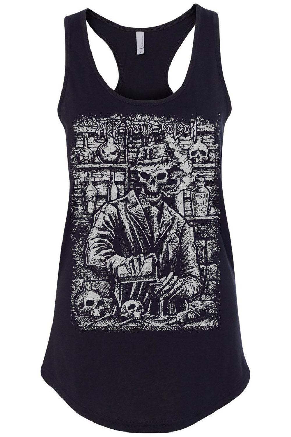 womens gothic graphic tank top