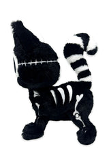 Soft cat plush with skeleton detail by VampireFreaks