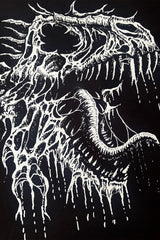 dinosaur t-rex skull sweater