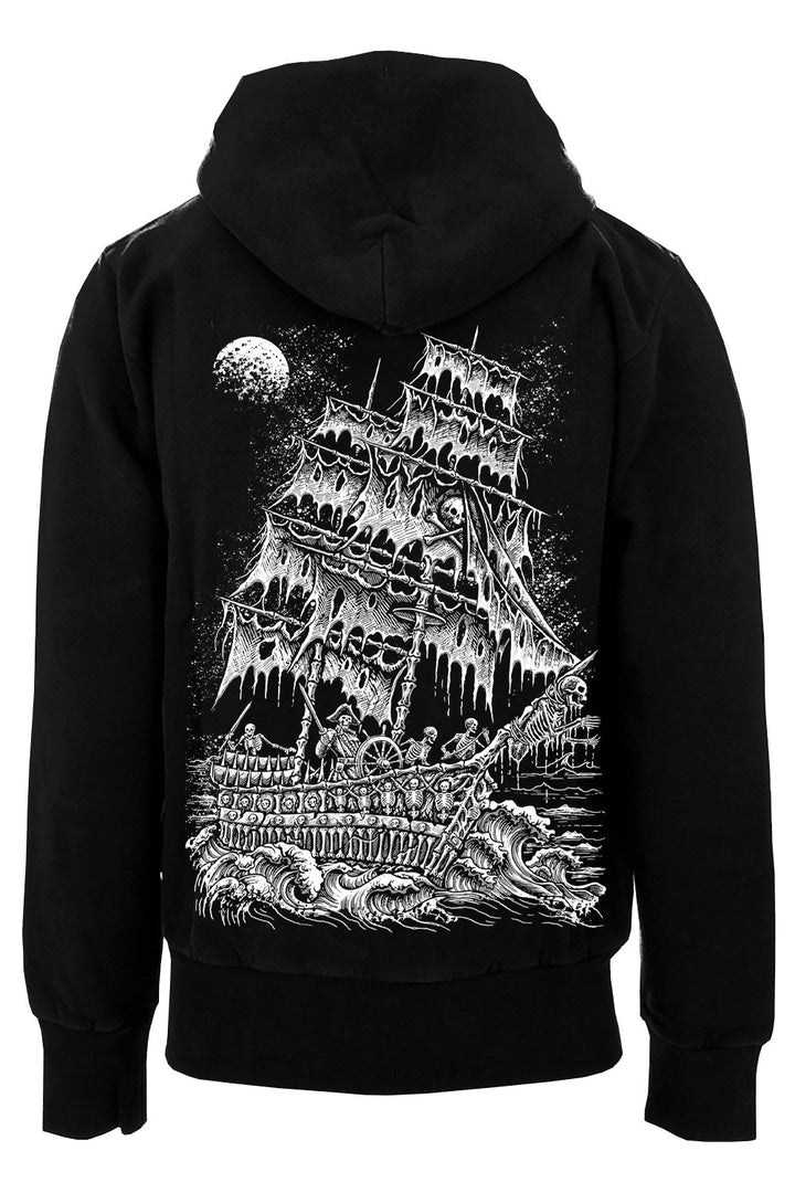 ghost ship graphic hoodie