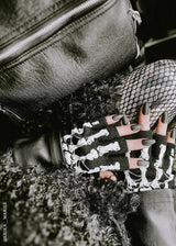 Dead Inside Skeleton Gloves [Fingerless]