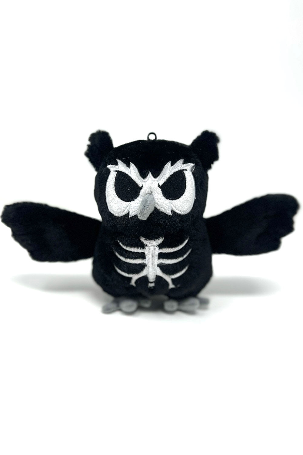 dia de los muertos owl keychain