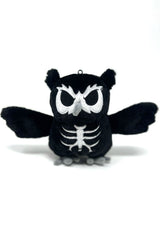 dia de los muertos owl keychain