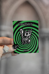 halloween skeleton cat pin