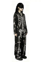 womens gothic pajamas set by nothing here 